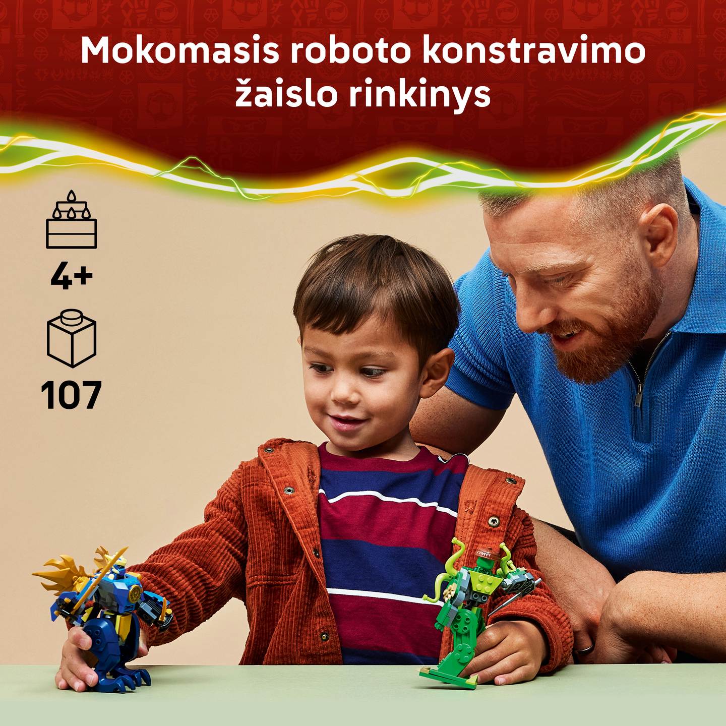 Konstruktorius LEGO Ninjago Jay's Dragon Mech Fight - 3