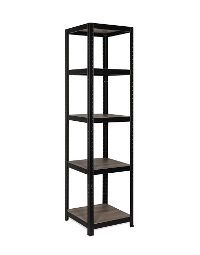 Sandėliavimo lentyna Cube 5, 176 x 45 x 45, 5 lentynos, lentynos apkrova 175kg, juodos sp.-0