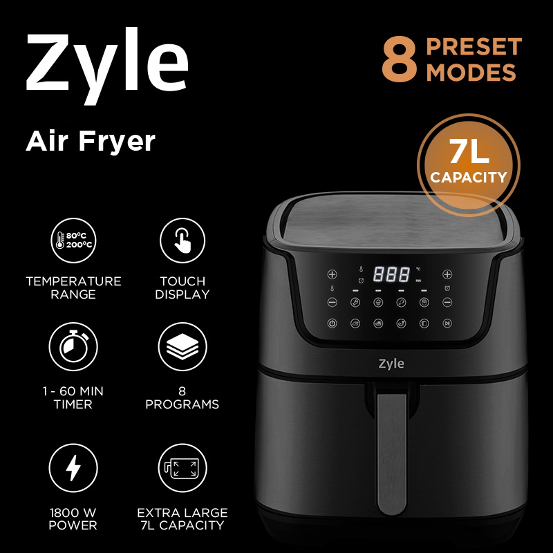 Karšto oro gruzdintuvė Zyle ZY895BAF, 7 l - 4