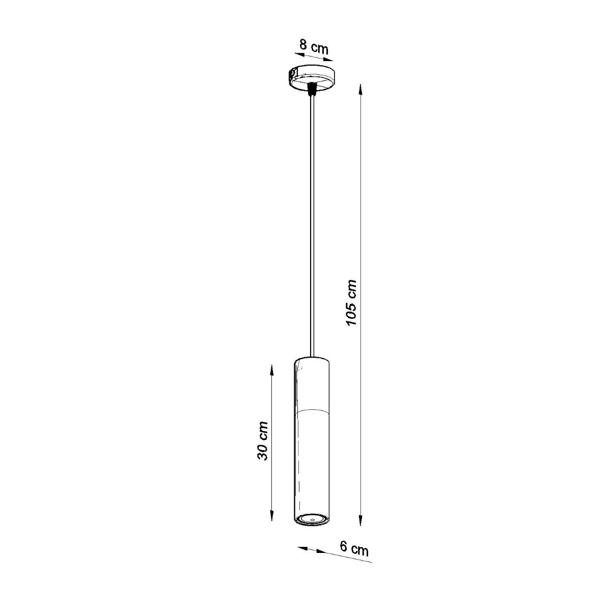 Pakabinamas šviestuvas SOLLUX BORGIO 1 baltas, 40 W - 4