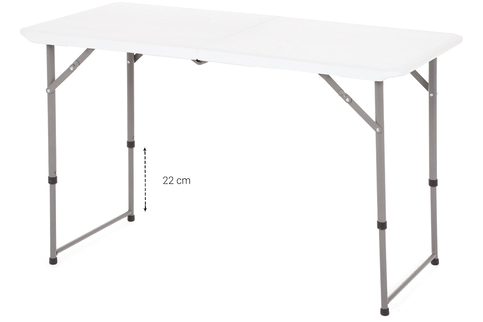 Sulankstomas lauko stalas Catering, 122 cm, reguliuojamo aukščio - 6