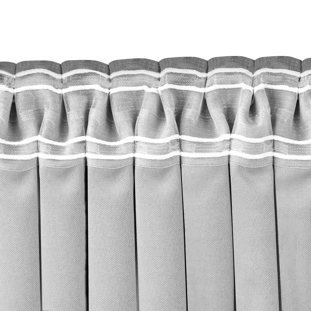 Naktinė užuolaida MILANA GREY PLEAT, 220x245 cm - 6