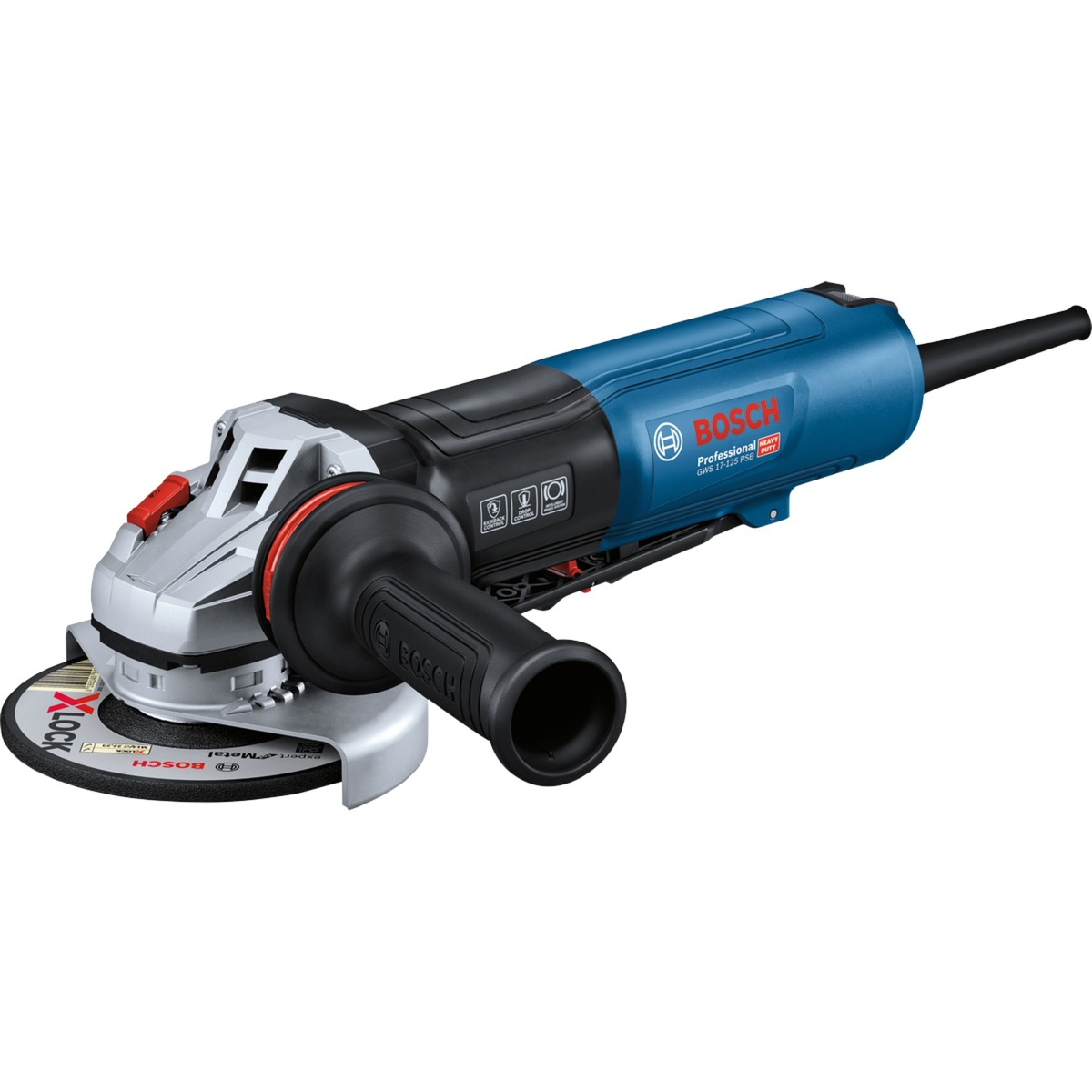 Elektrinis kampinis šlifuoklis BOSCH PRO GWS 17-125 PSB, 1700 W-0