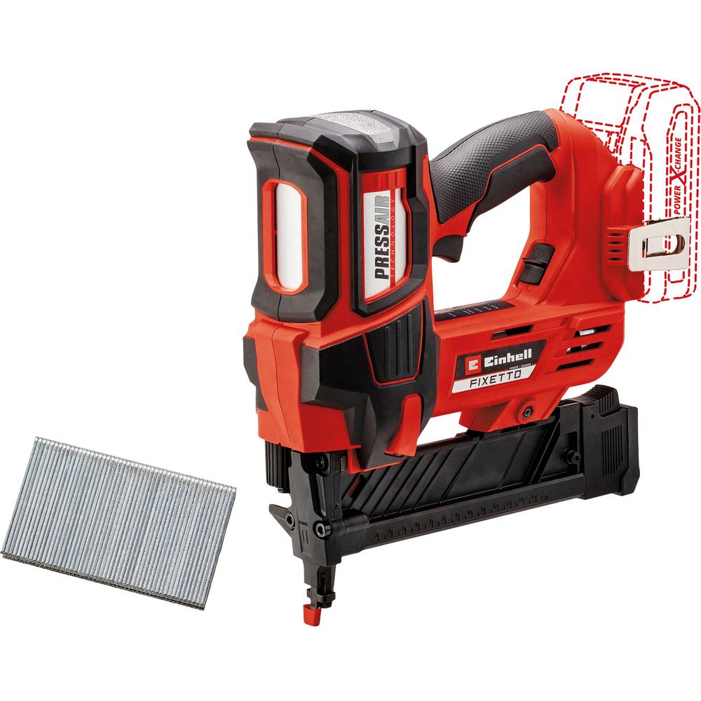 Akumuliatorinis kabių pistoletas EINHELL Fixetto 18/38 Solo, 18 V, 10-38 mm, be akumuliatoriaus - 1