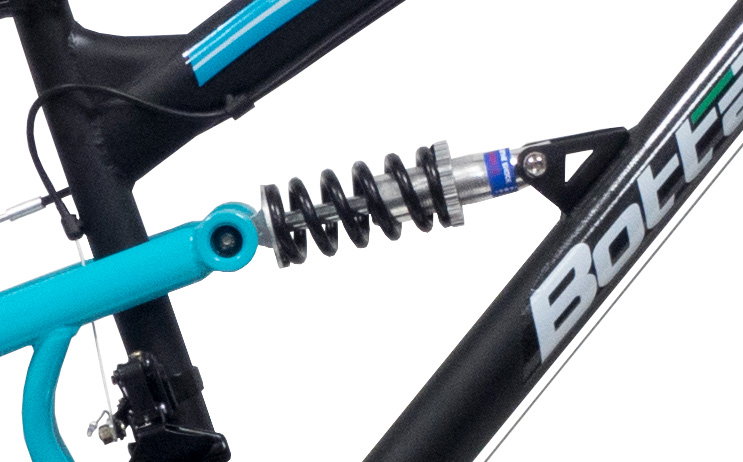 Kalnų dviratis Bottari Andalo MTB, 24", juodas/mėlynas - 5