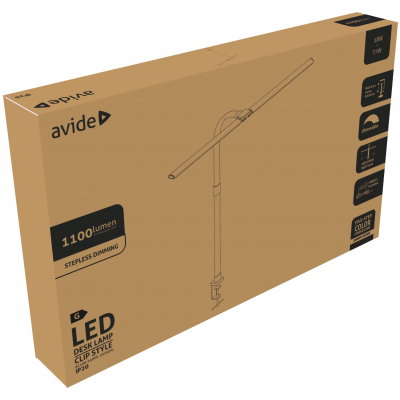 Stalinis LED šviestuvas su gnybtu AVIDE, 18 W, 1100 lm, USB, 75 x 80 cm-1