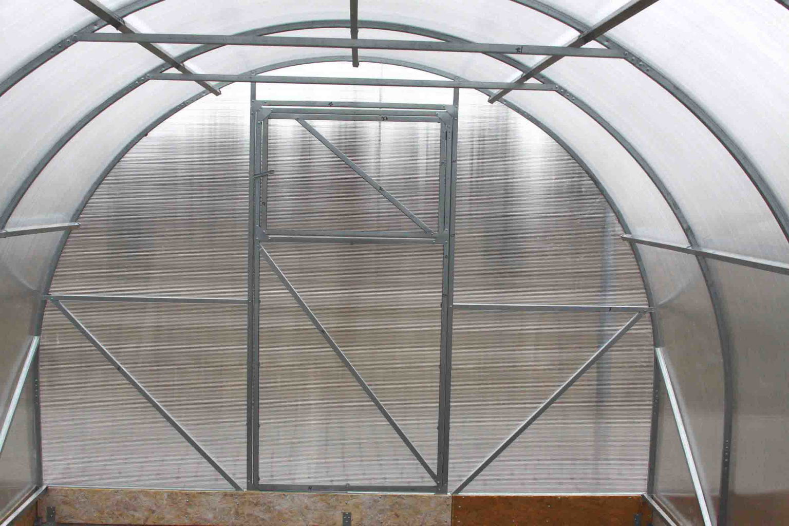 Arkinis šiltnamis PREMIUM PLIUS, 3 x 12 m, 8 mm polikarbonato danga - 4