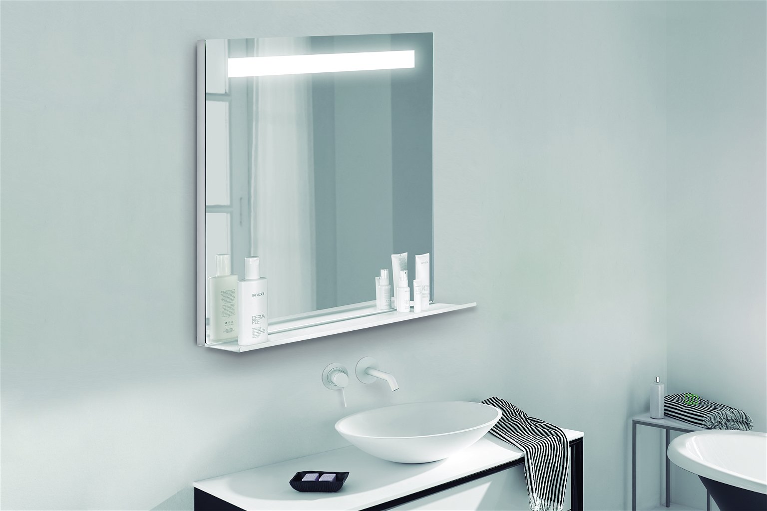 Vonios veidrodis FOCCO CAROL 80 x 80 cm, baltos sp., LED 4000 K - 2