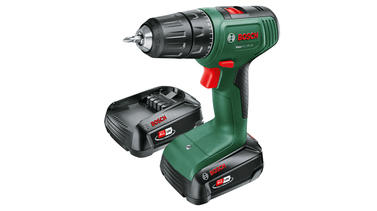 Akumuliatorinis suktuvas-gręžtuvas BOSCH EasyDrill 18V-40, 18 V, 2 x 2,0 Ah Li-ion, 40 Nm - 1