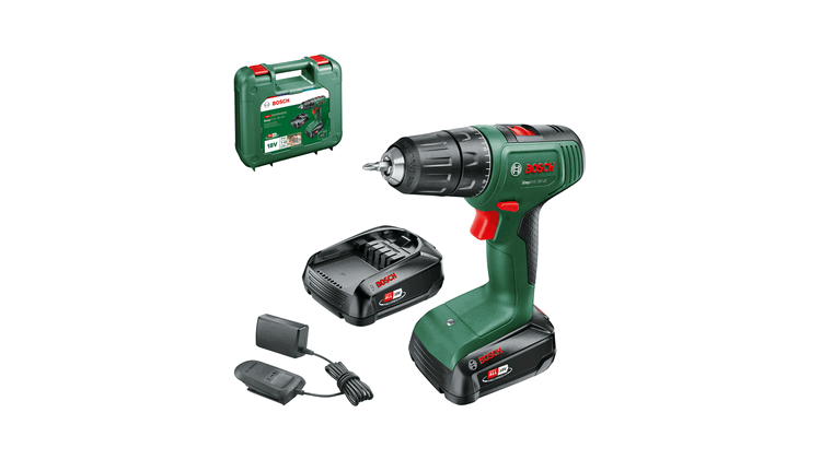 Akumuliatorinis suktuvas-gręžtuvas BOSCH EasyDrill 18V-40, 18 V, 2 x 2,0 Ah Li-ion, 40 Nm-1