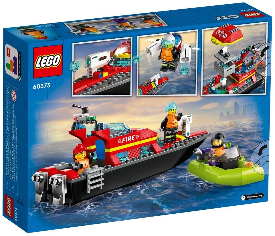 Konstruktorius LEGO® 60373 CITY Ugniagesių kateris - 2