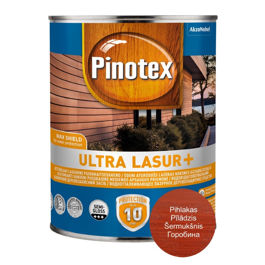 Medienos impregnantas PINOTEX ULTRA LASUR +, šermukšnio sp., 1 l-0