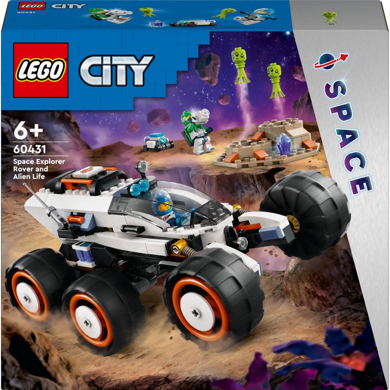 Konstruktorius LEGO City Space Space Explorer Rover and Alien Life 60431
