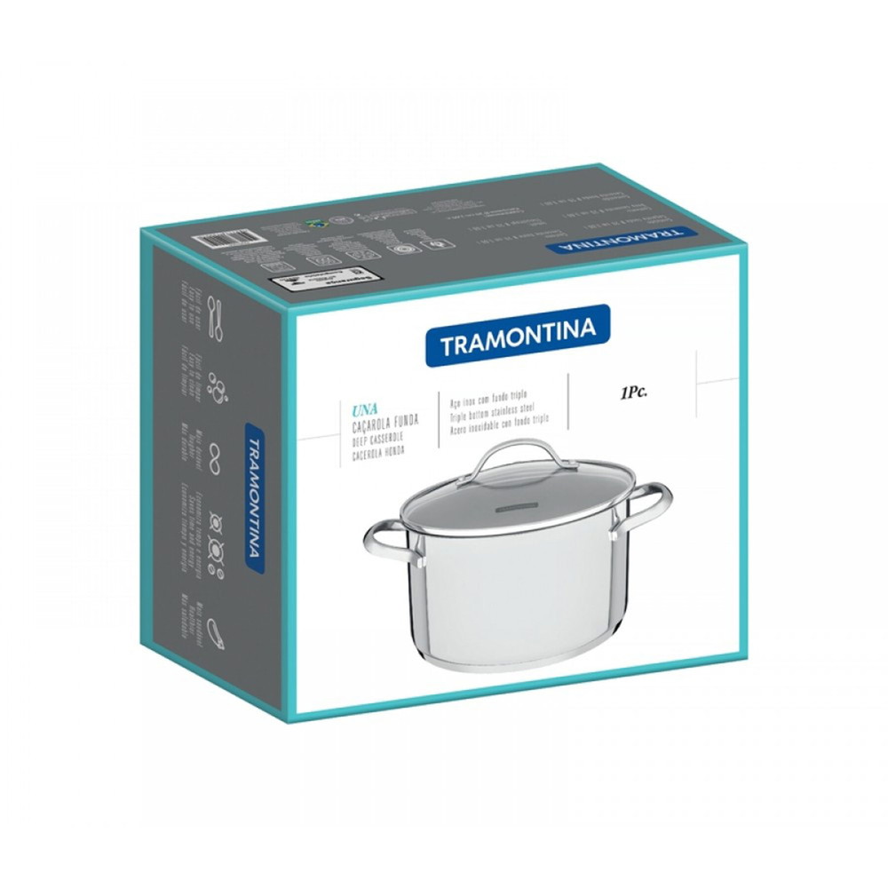 Puodas TRAMONTINA UNA, nerūdijantis plienas, tinka ir indukcinei viryklei, 1,8 L, Ø 16 CM - 4