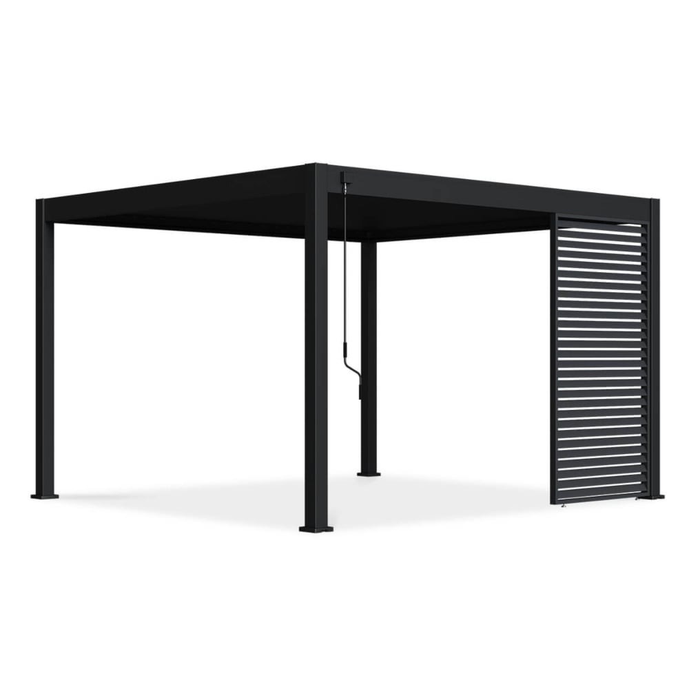 Horizontalios žaliuzės pavėsinėms Pergola ELEGANCE/DELUXE/FUSION 1.3 m, antracito sp. (123.5 cm)-0