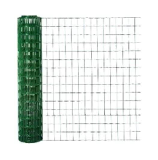 Tvoros tinklas, virintas, PVC, žalios sp., 50 x 60 x 3,0 mm x 1,2 x 25 m-0