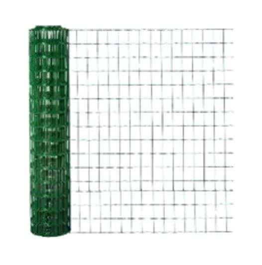 Tvoros tinklas, virintas, PVC, žalios sp., 50 x 60 x 3,0 mm x 1,2 x 25 m