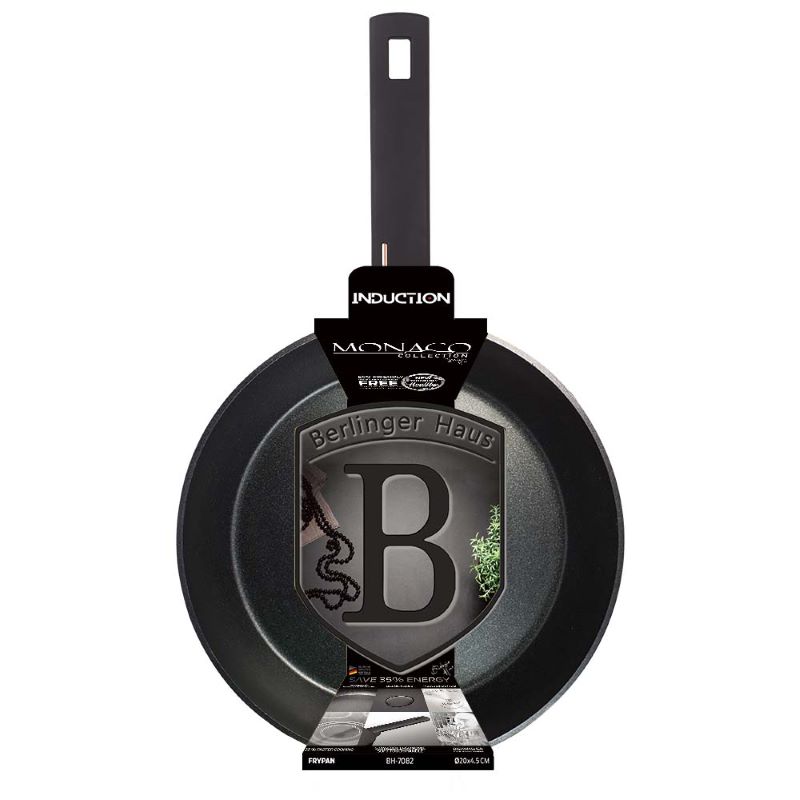 Keptuvė BERLINGERHAUS MONACO, juodos sp., ø24 cm-1