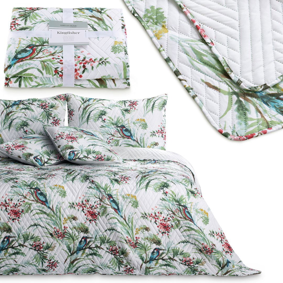 Lovatiesė AmeliaHome KINGFISHER, 260x280 cm, balta-0