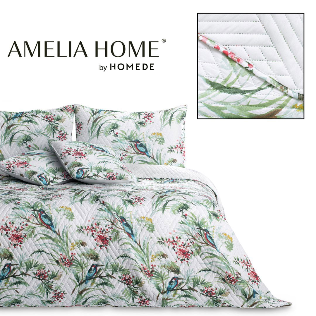 Lovatiesė AmeliaHome KINGFISHER, 260x280 cm, balta-1