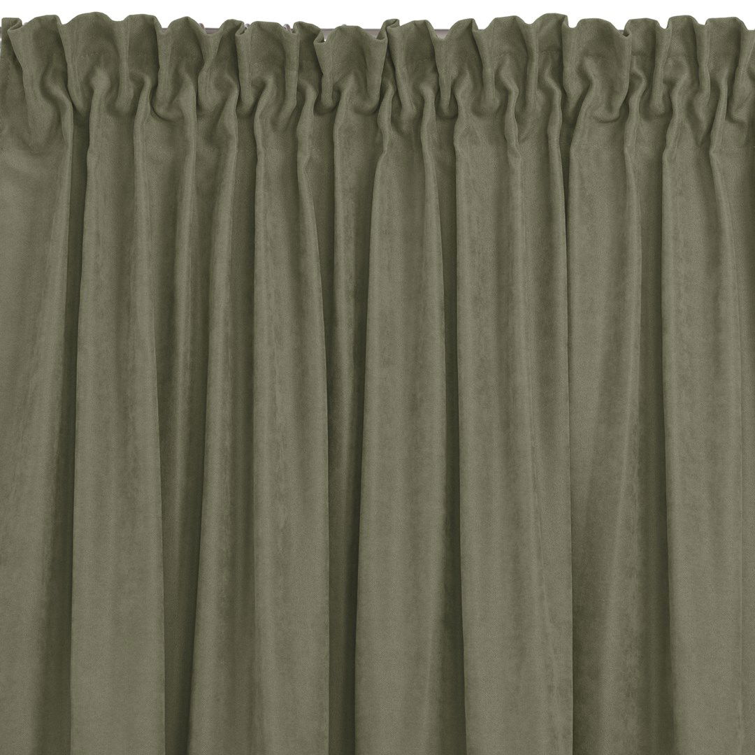 Naktinė užuolaida MILANA OLIVE PLEAT, 220x245 cm