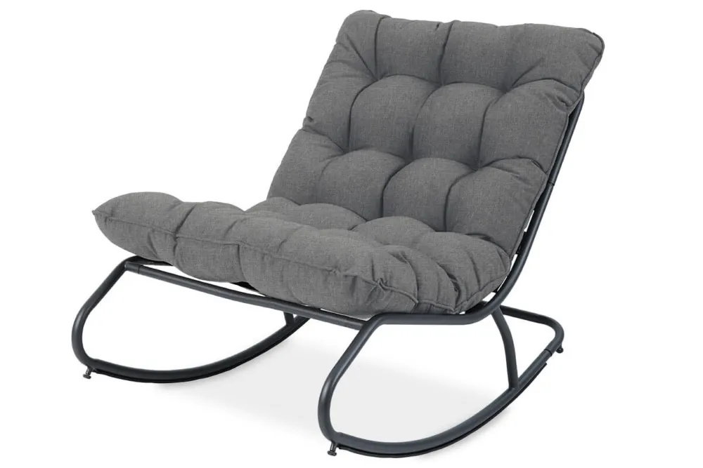 Supamasis lauko krėslas AGAVA, Dark Grey-0