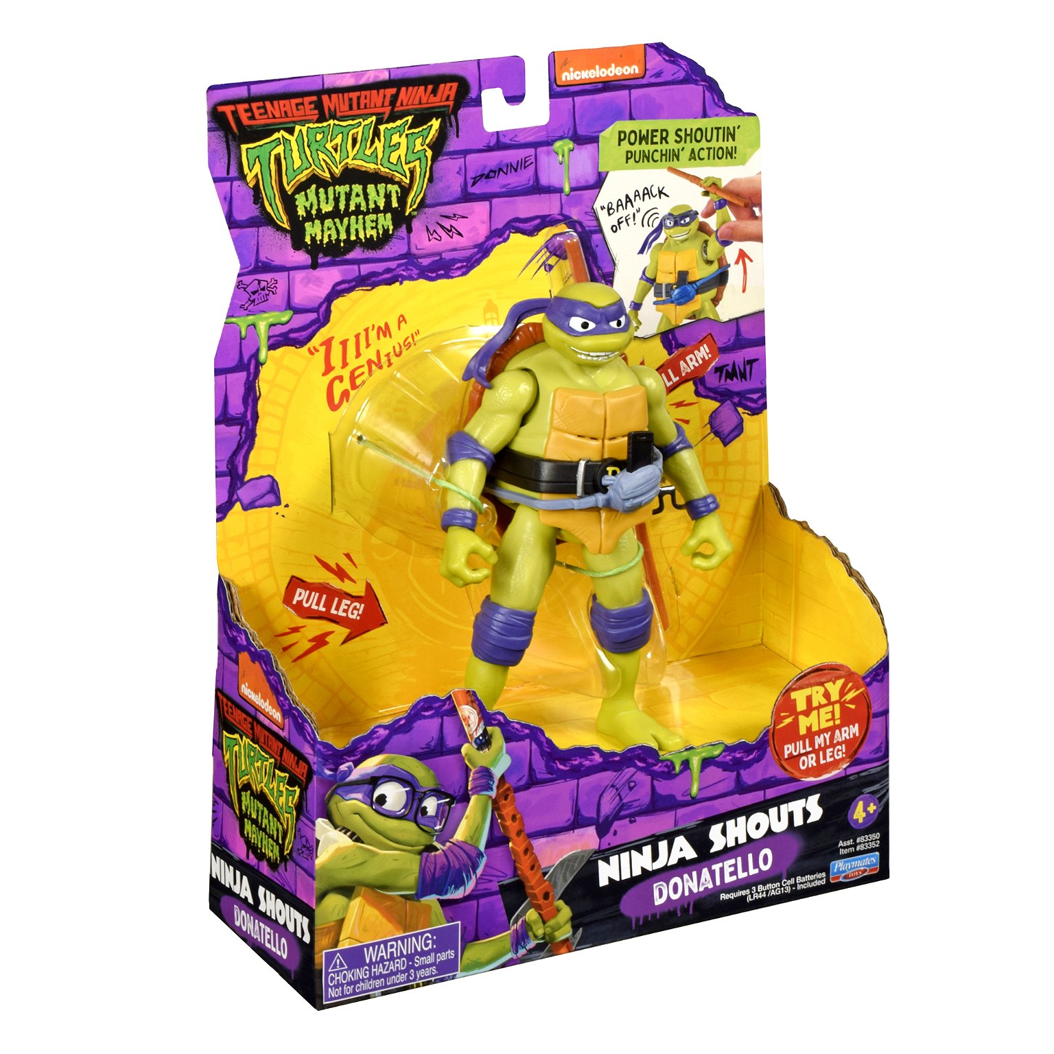 TMNT figūrėlė Ninja Shouts Donatello, 83352 - 2