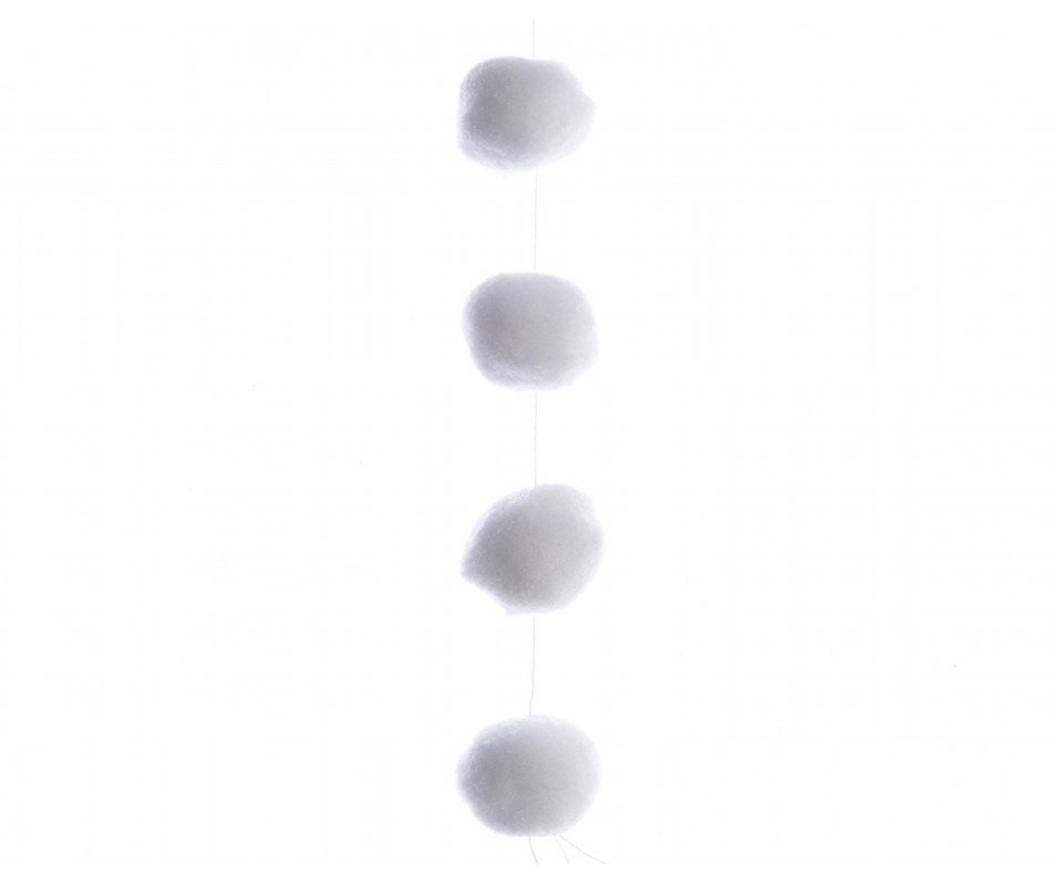 Girlianda SNOW BALL, baltos sp., 4 x 180 cm