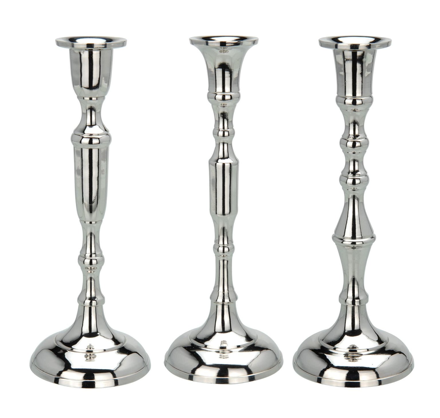 Metalinė žvakidė, sidabrinės sp., 6 rūšys, 20 cm - 2