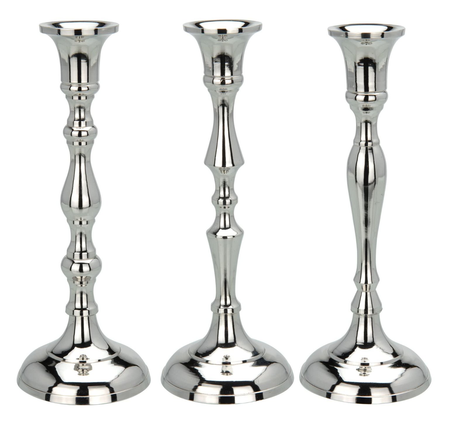 Metalinė žvakidė, sidabrinės sp., 6 rūšys, 20 cm - 3