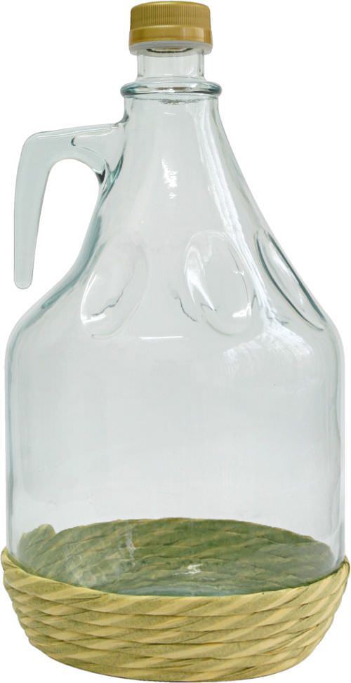 Vyno butelis krepšelyje su rankena BIOWIN Dama, 3 l-0