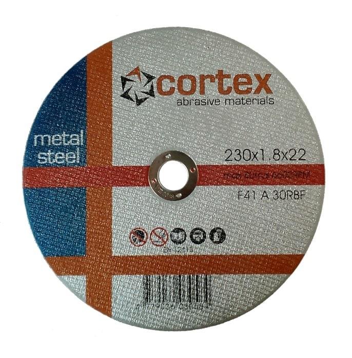 Metalo pjovimo diskas CORTEX, 230 x 1,8 x 22 mm, plienui