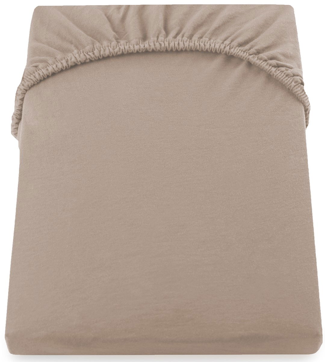 Jersey paklodė su guma Decoking AMBER Cappuccino, 160x200 cm - 2