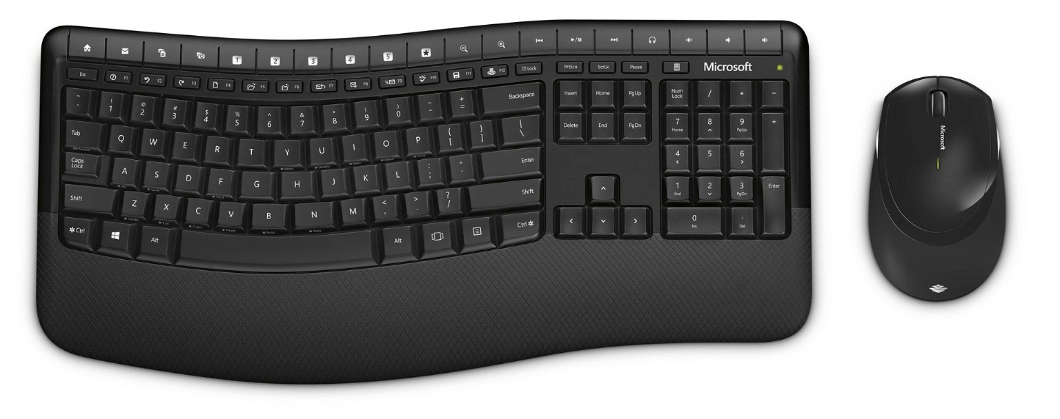 Klaviatūros ir pelės rinkinys Microsoft 5050 PP4-00019, EN, juoda - 2