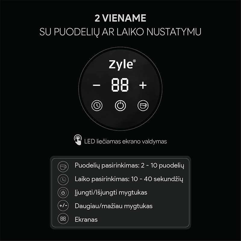 Kavamalė su girnomis Zyle ZY101CG, 160 W - 6