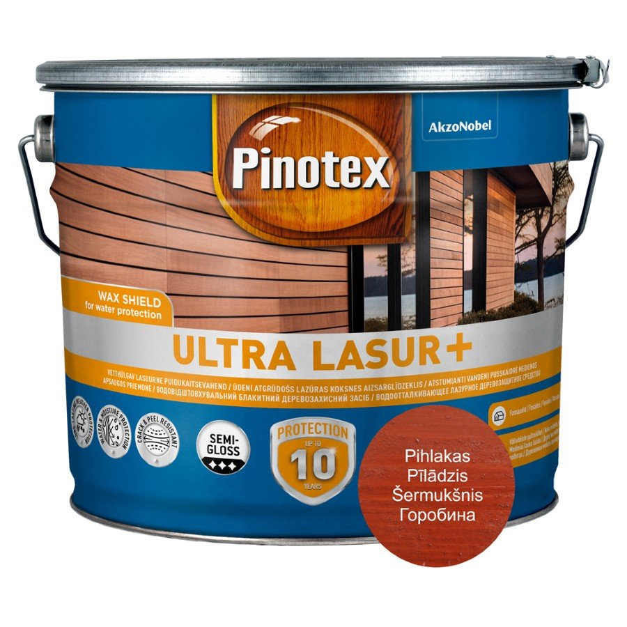 Medienos impregnantas PINOTEX ULTRA LASUR +, šermukšnio sp., 10 l-0