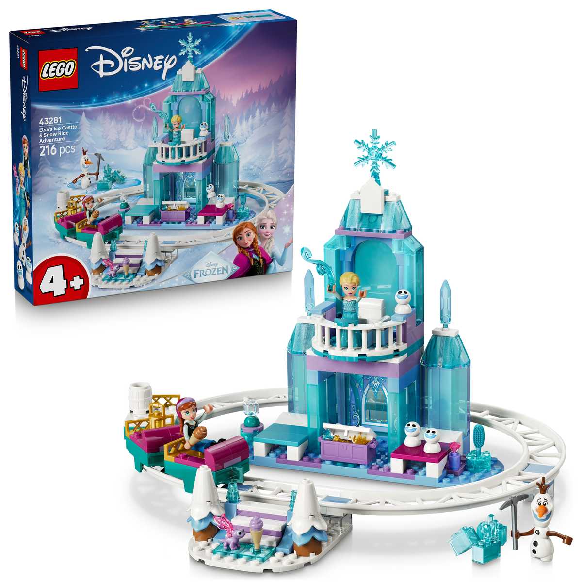 Konstruktorius LEGO Elsa's Ice Castle & Snow Ride Adventure 43281 - 2