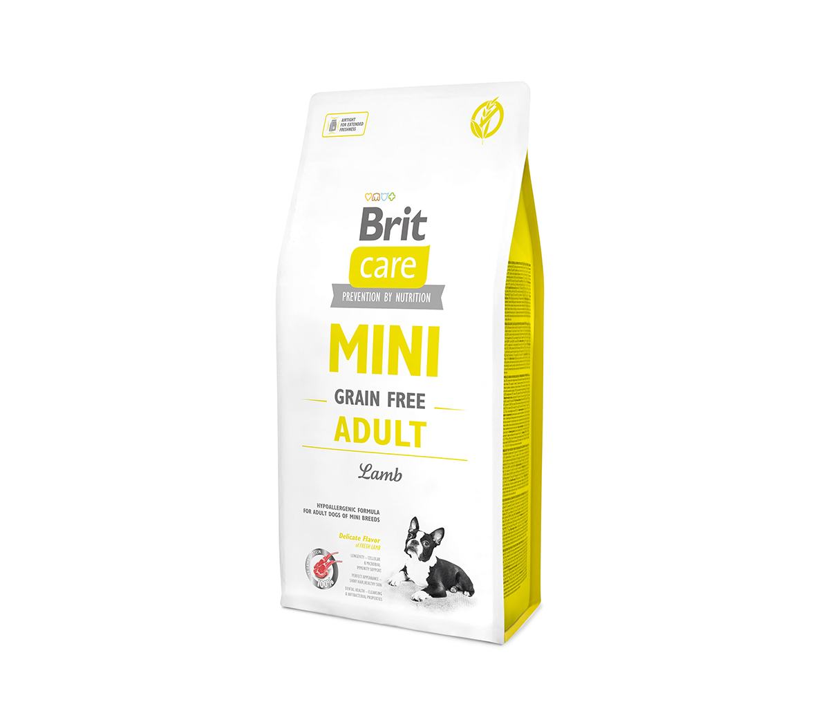 Sausas šunų ėdalas BRIT CARE MINI ADULT LAMB su ėriena, 2 kg-0