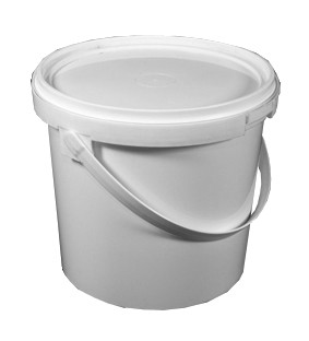 Plastikinis maistinis kibiras su dangčiu, baltos sp., 3 L-0