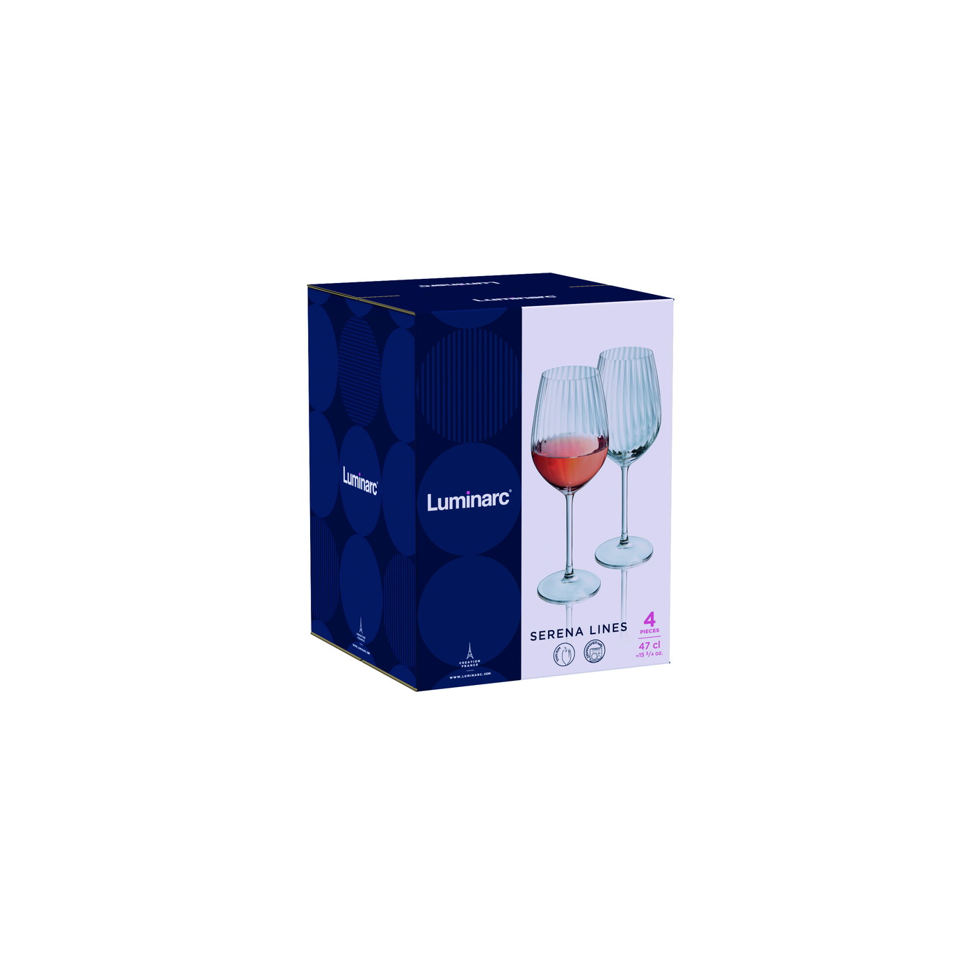 Taurės LUMINARC SERENA, 470 ml, 4 vnt.-1