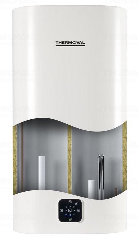 El. vandens šildytuvas THERMOVAL Aqua Ti-80L-W, Wi-Fi, 80 l, vert./hor., 2 kW - 5