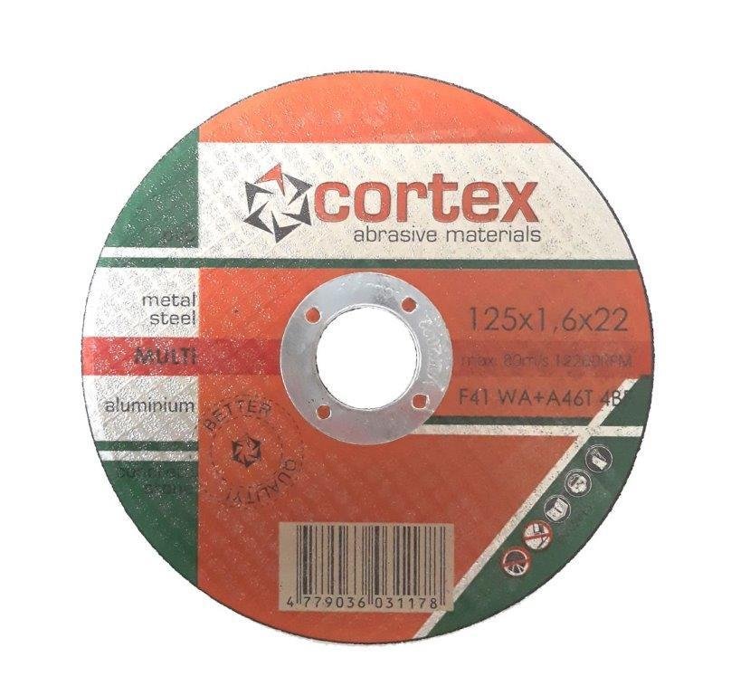 Aliuminio pjovimo diskas CORTEX Multi, 125 x 1,6 x 22 mm