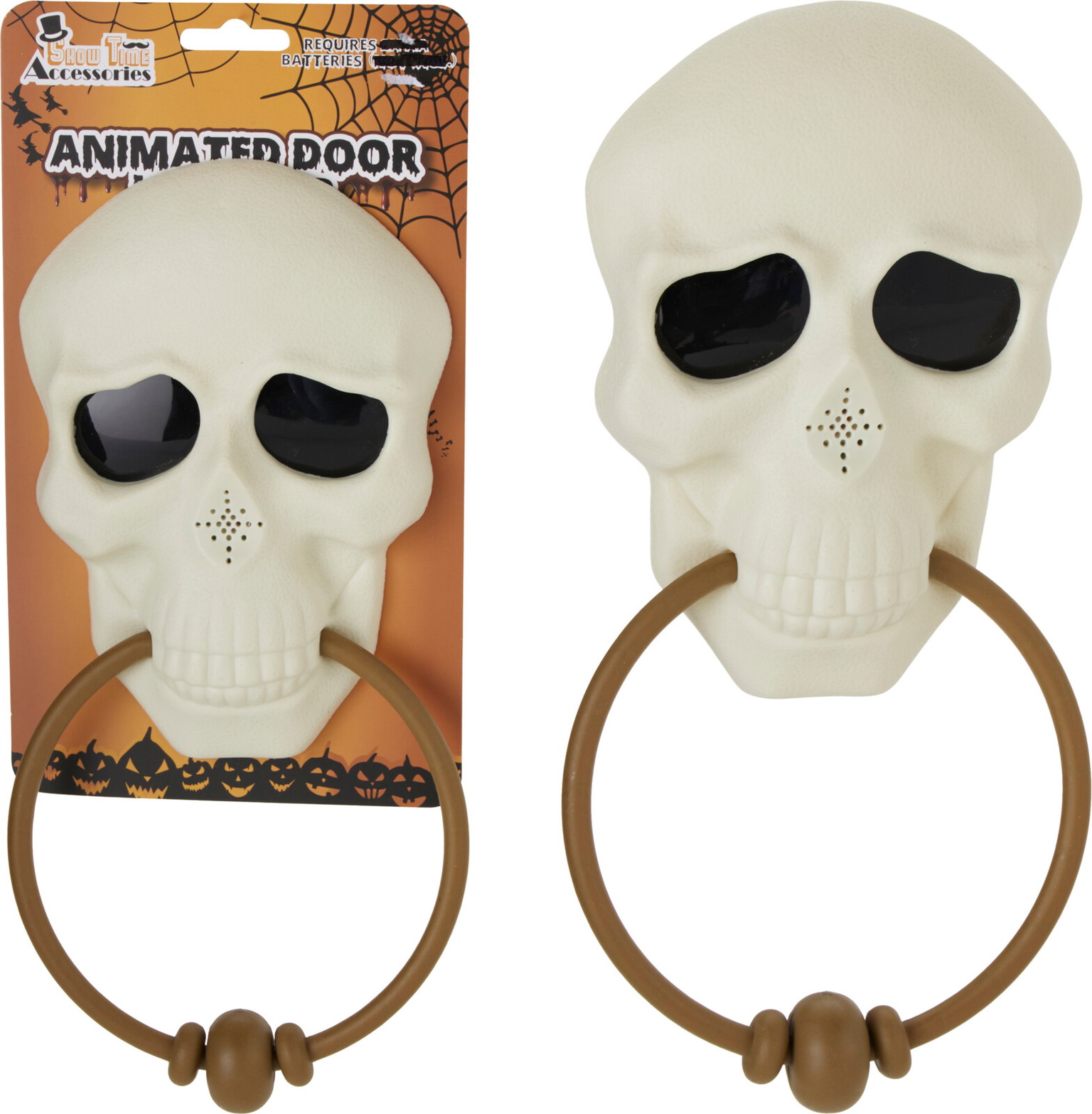 Dekoracija HALLOWEEN DOORBELL, baltos sp., 3 x 14 x 33,7 cm-0