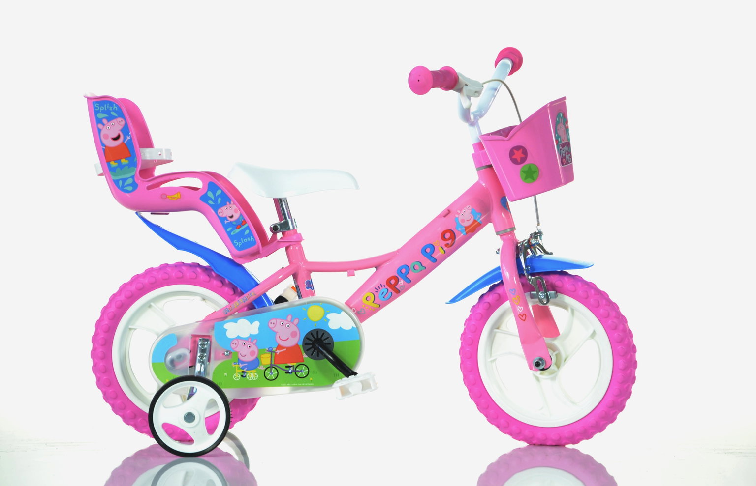 Vaikiškas dviratis Dino Bikes Peppa Pig, 12"-0
