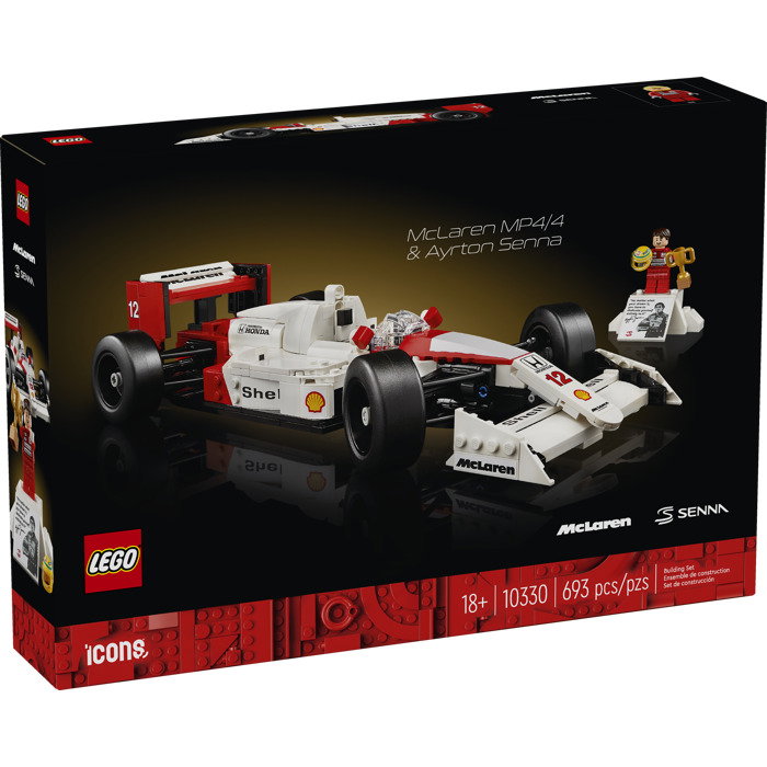 Konstruktorius LEGO Icons McLaren MP4/4 & Ayrton Senna - ermitazas.lt