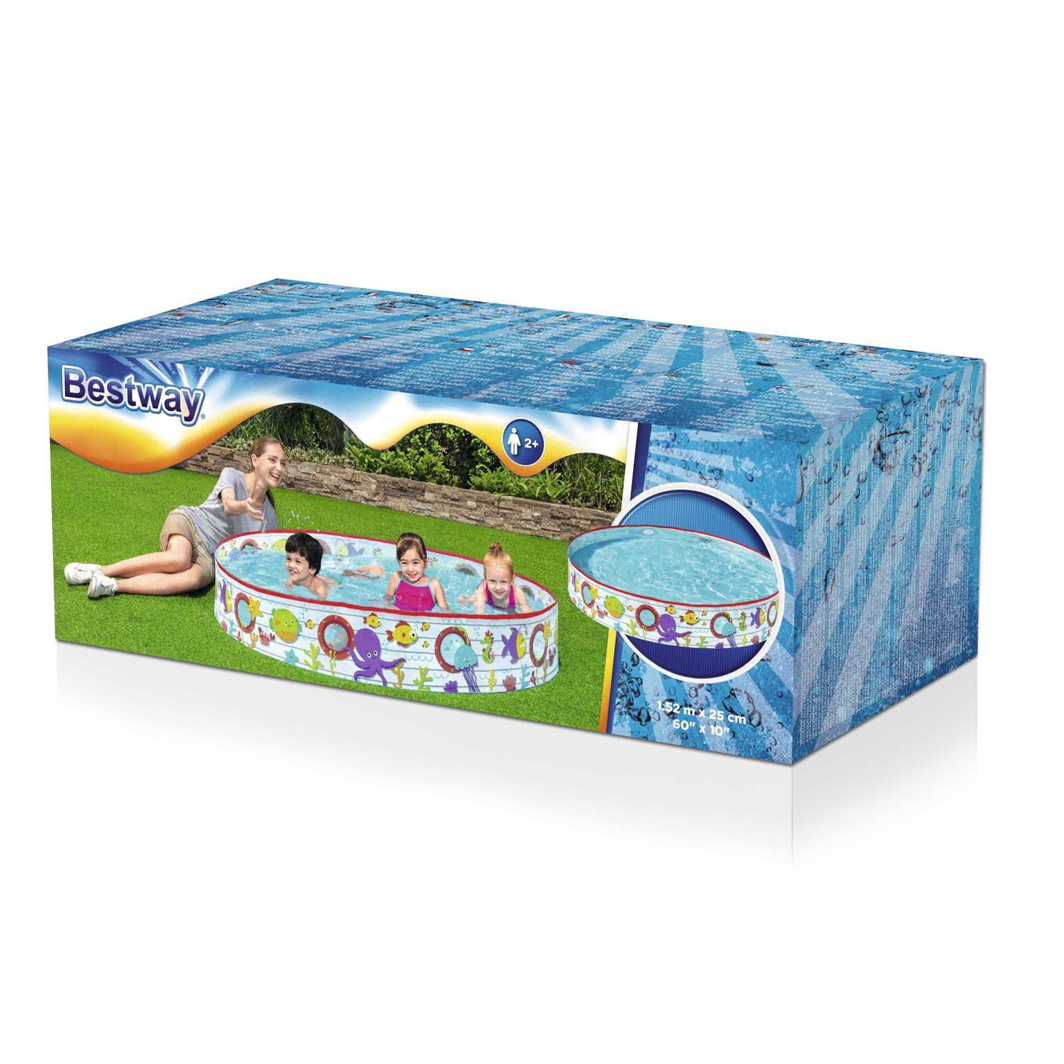 Sulankstomas baseinas BESTWAY Fill 'N Fun Pool, 152 x 25 cm - 3