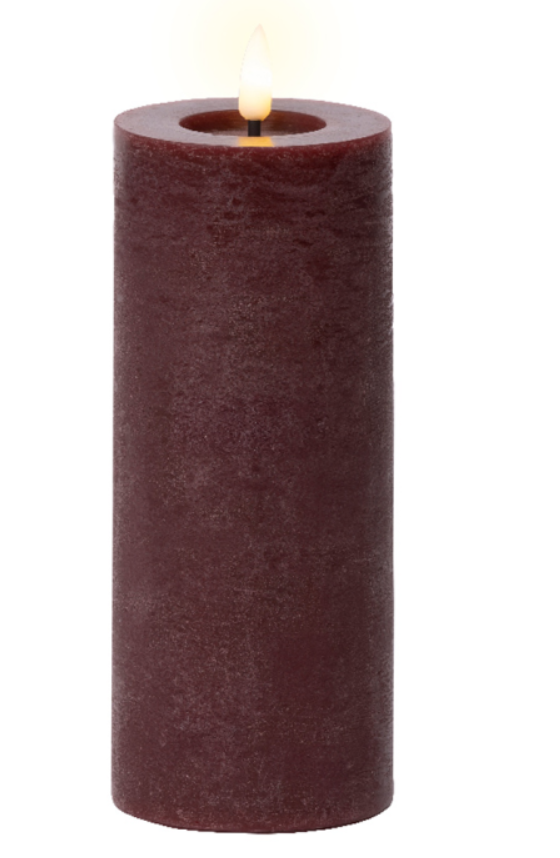 Elektrinė LED dekoracija LUMINEO ŽVAKĖ, IP20, t.violetinės sp., 2 x AAA (neįeina), 19 cm-0