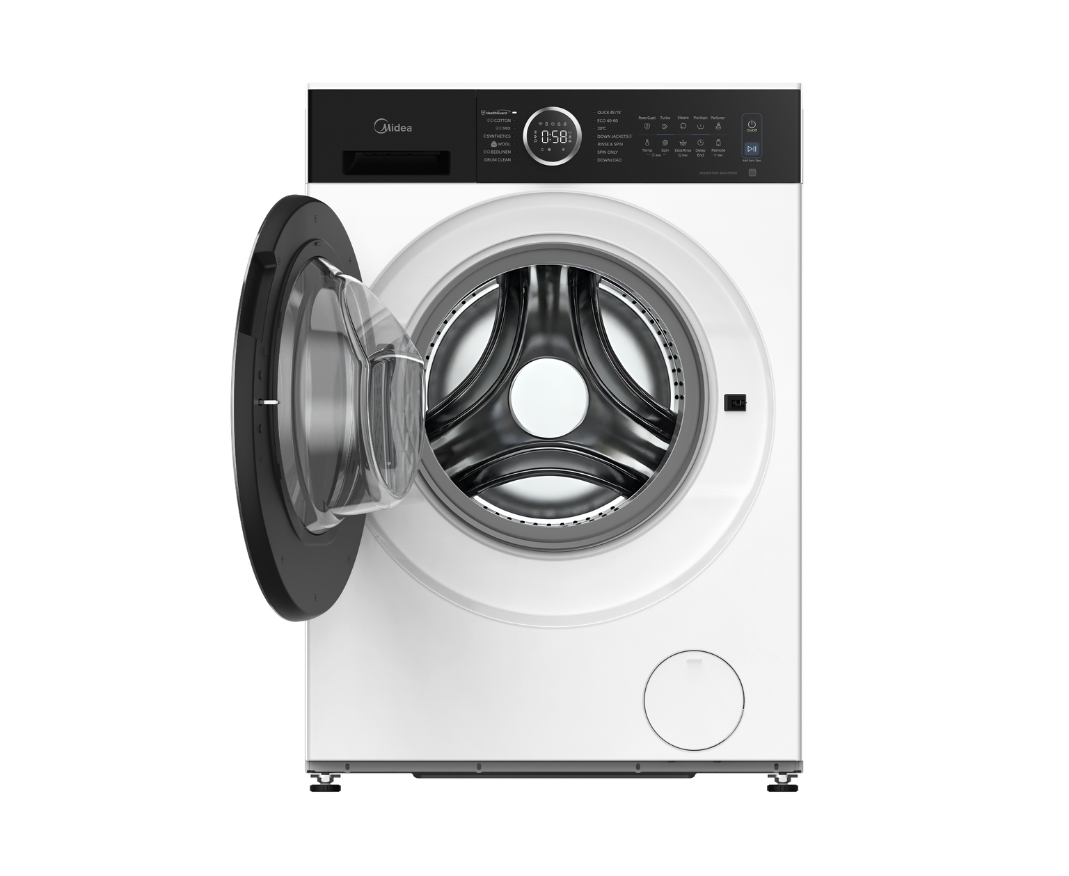 Skalbimo mašina Midea MF205W80BA30/W-BK, 8 kg - 2