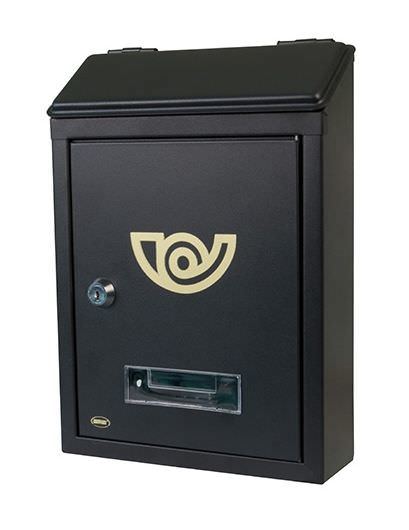 Pašto dėžutė AMIG MINI, 295 x 210 x 62 mm, juodos sp.-0