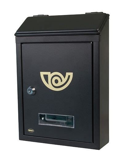 Pašto dėžutė AMIG MINI, 295 x 210 x 62 mm, juodos sp.